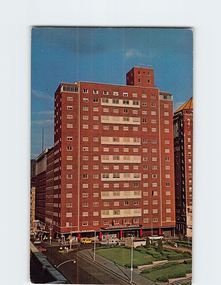 Postcard Hotel Muehlebach and Towers Kansas City Missouri USA