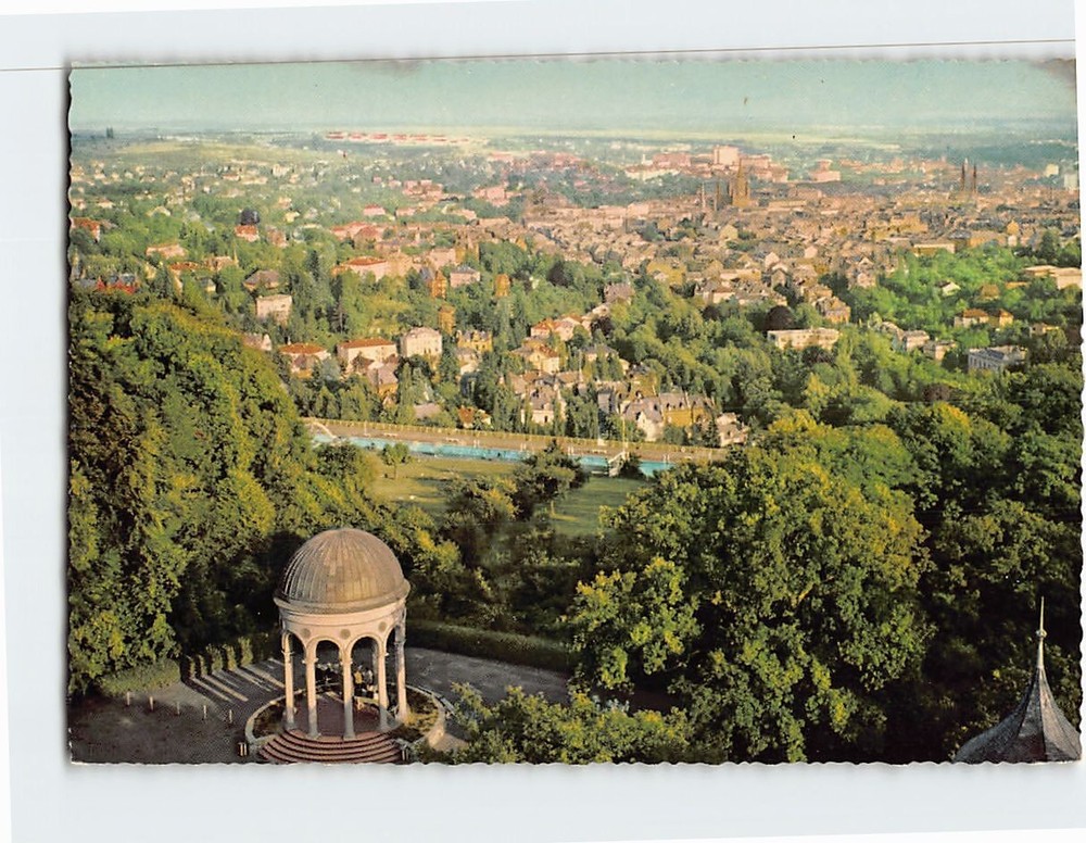 Postcard Blick vom Neroberg Wiesbaden Germany