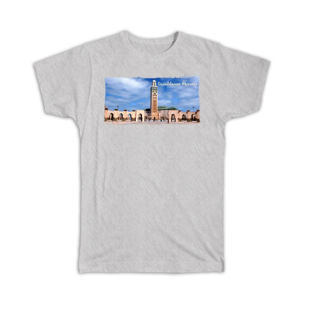 Gift T-Shirt : Casablanca Morocco Travel Mosque Tourism Vacation City
