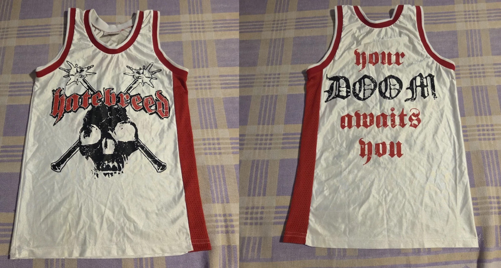 Hot Hatebreed White Basketball Jersey Size S to 5XL unisex