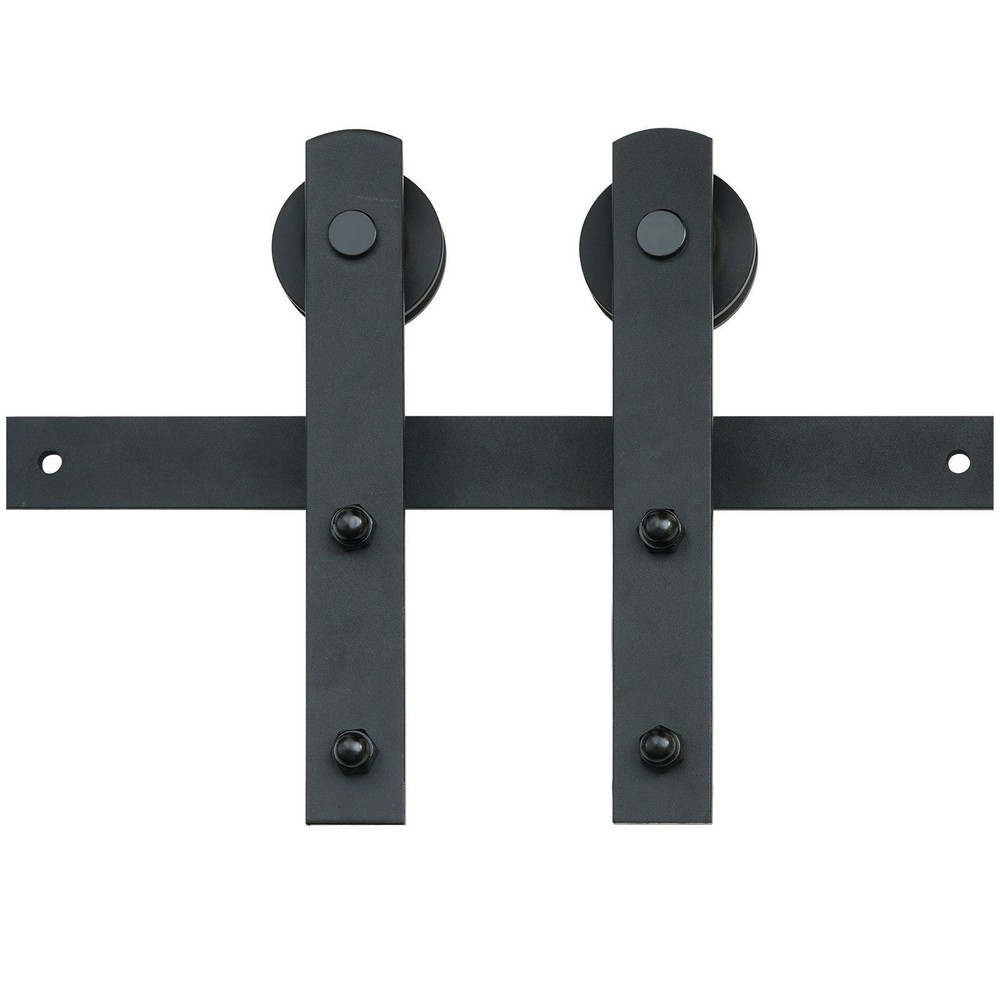 8FT Heavy Duty Sliding Barn Door Kit 330LB Capacity Silent Pulley System