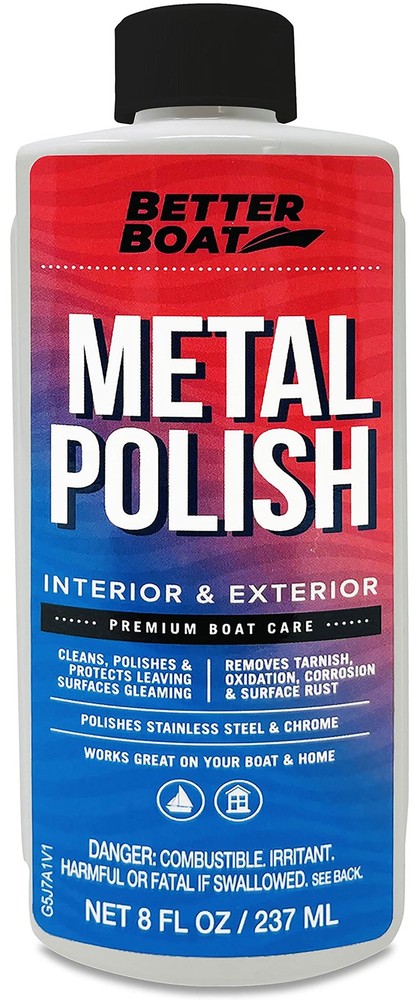 Metal Polish Cleaner for Boats Cars Chrome Aluminum Stainless Steel Marine Grade