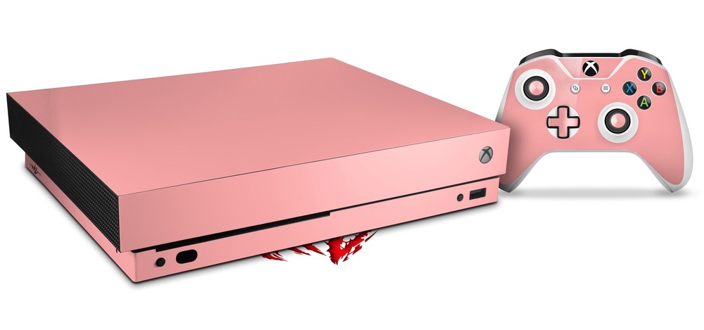 Skin Set for XBOX One X Solids Collection Pink