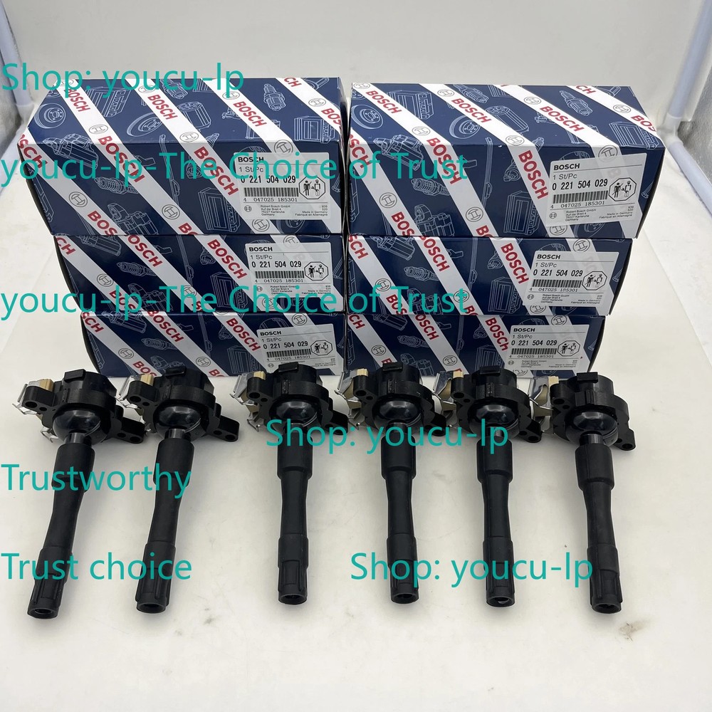 6 Pack Ignition Coils 0221504029 Fits For BMW E36 E46 E39 323i 323is 325i 325xi