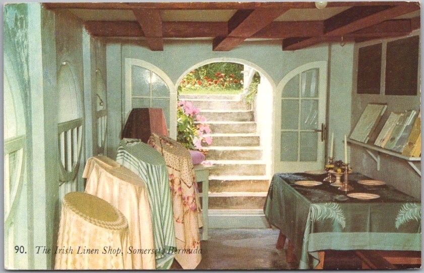 Vintage Somerset Village, Sandys Parish BERMUDA Postcard 