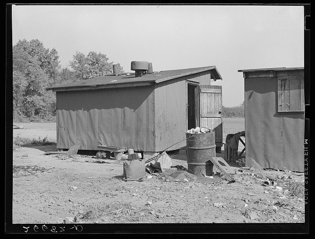 Photo:Monmouth County New Jersey 1938 Migrant Potato Pickers Shacks