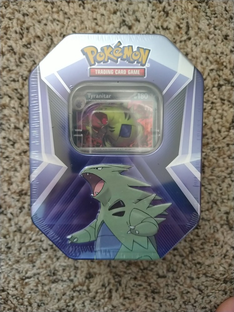 Pokemon TCG: Tyranitar Triple Whammy Collector's Tin - Factory Sealed
