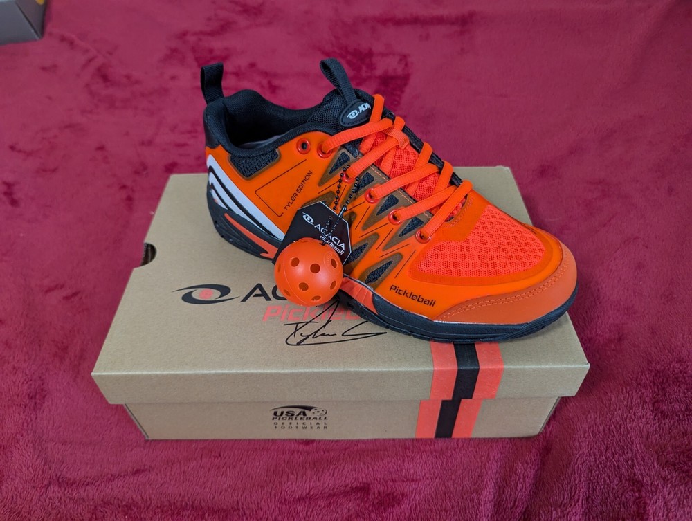Acacia Tyler Signature Edition Pickleball Shoes  NEW Orange (8 mens)(9.5 womens)-image