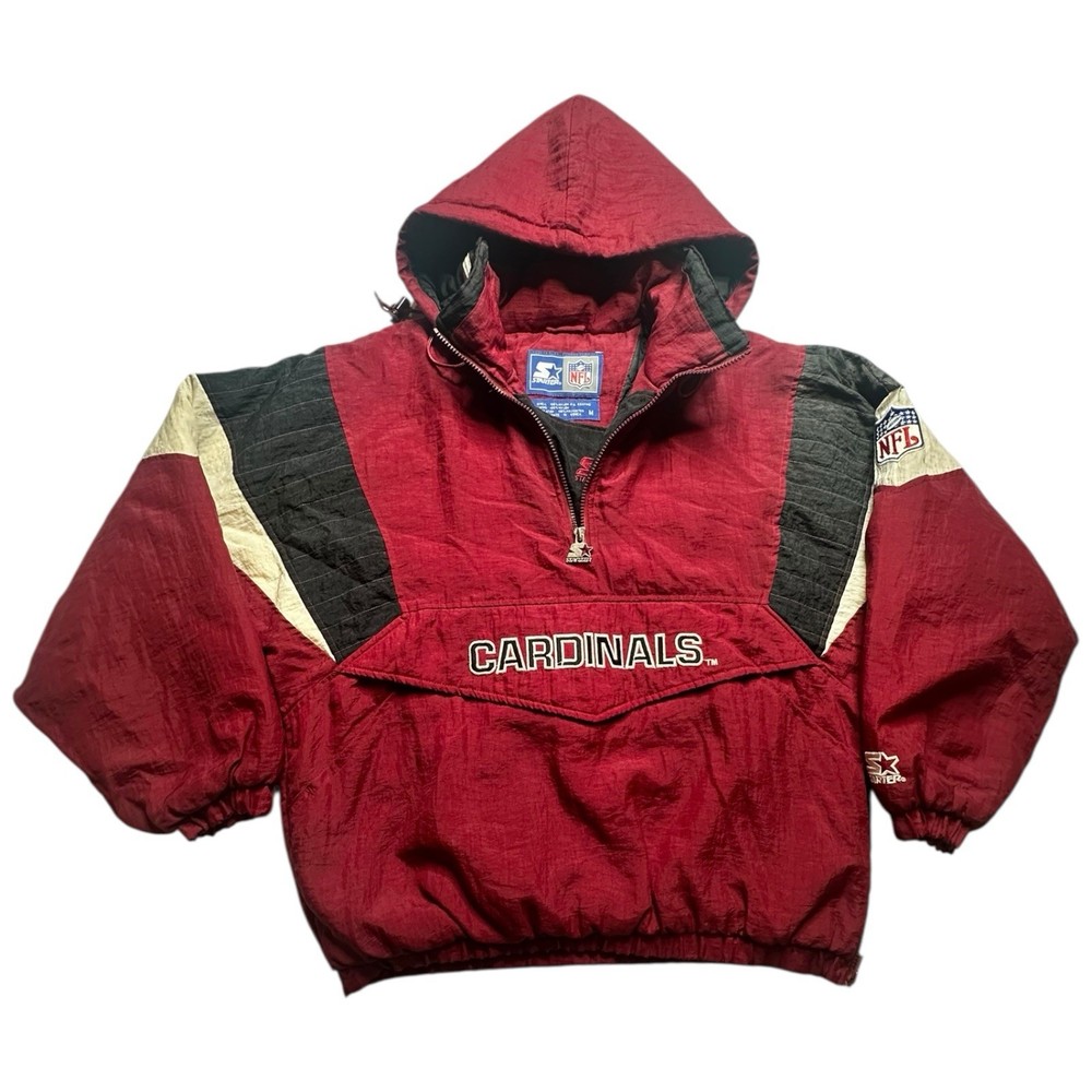 Vintage 90s NFL Arizona Cardinals Starter Quarter Zip Jacket Size Medium