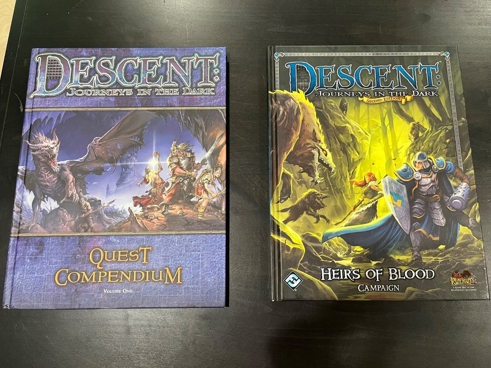 Descent: Journeys in the Dark Quest Compendium (1st ed) &Heirs of Blood (2nd ed)