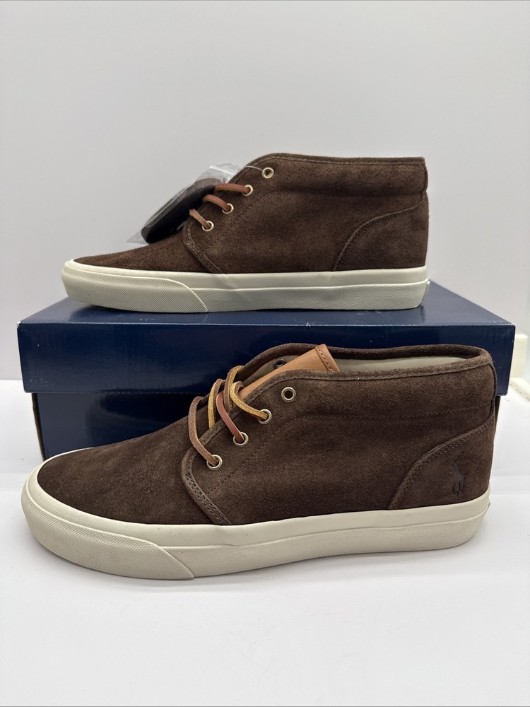NEW Polo Ralph Lauren Men's Keaton Chukka Suede Brown Size 9.5 D