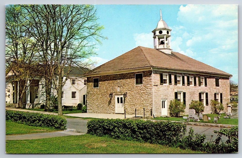 Lewisburg West Virginia~Old Stone Presbyterian Church~Koppel Vintage Postcard