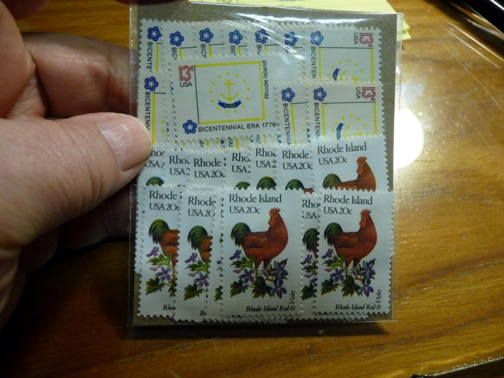Rhode Island State Birds & Flags Commemorative Stamps 13&20 Cent MNH SKU# 30430