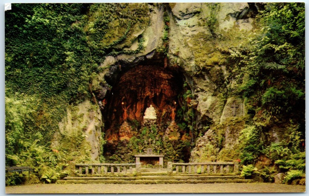 Postcard - The Grotto, Sanctuary of Our Sorrowful Mother - Portland, Oregon