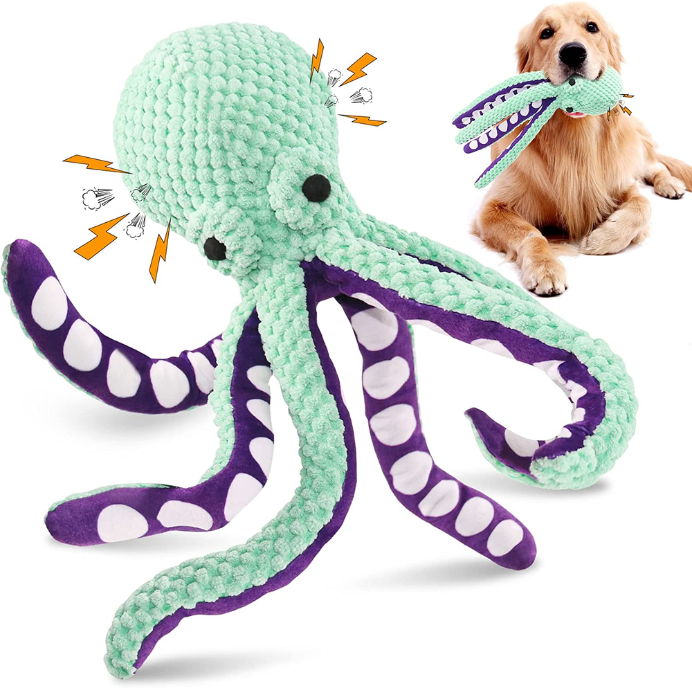 Large Squeaky Dog Toys- Plush Dog Toys with Soft Fabric for Small, Medium, and L