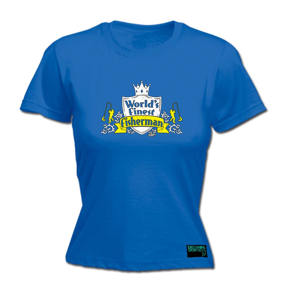 Fishing Dw Worlds Finest Fisherman - Womens T Shirt Funny T-Shirt Gift Novelty