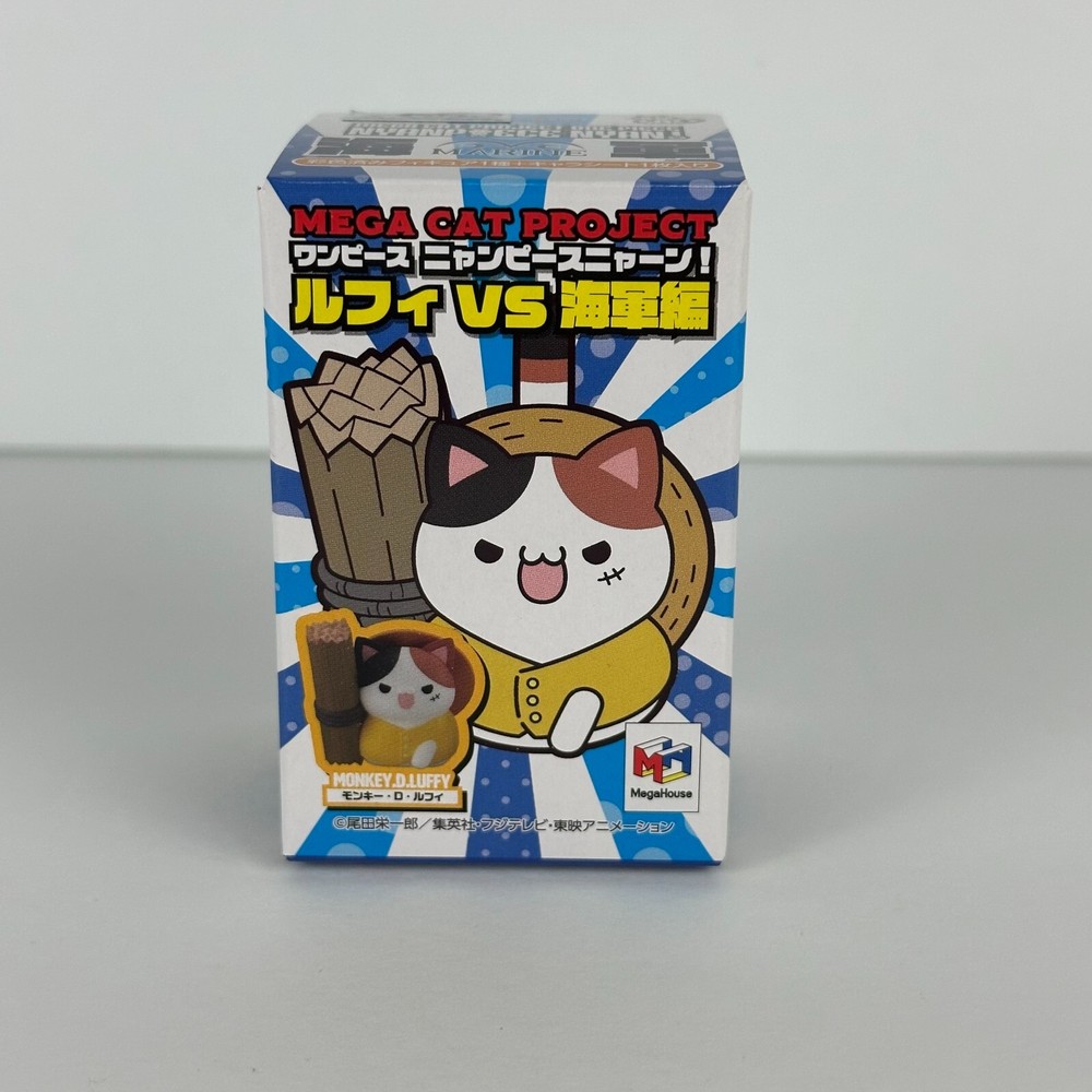 Mega Cat Project One Piece Nyan Piece Luffy Vs Marines Blind Box Mini Figure New