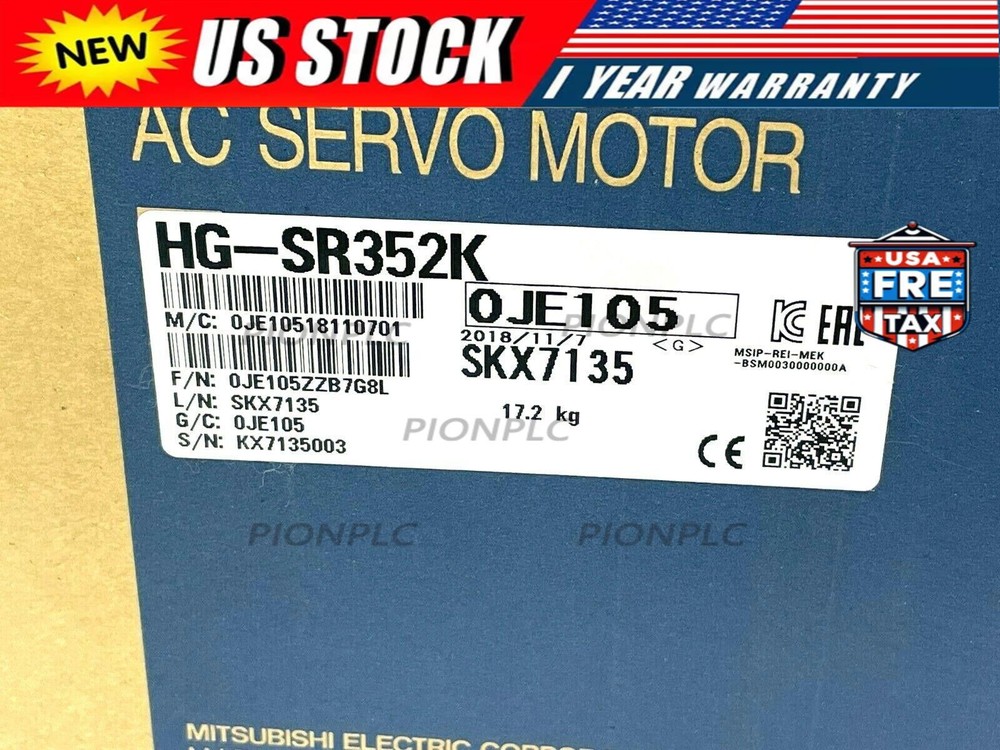 Mitsubishi HG-SR352K Servo Motor HGSR352K New In Box 1PC