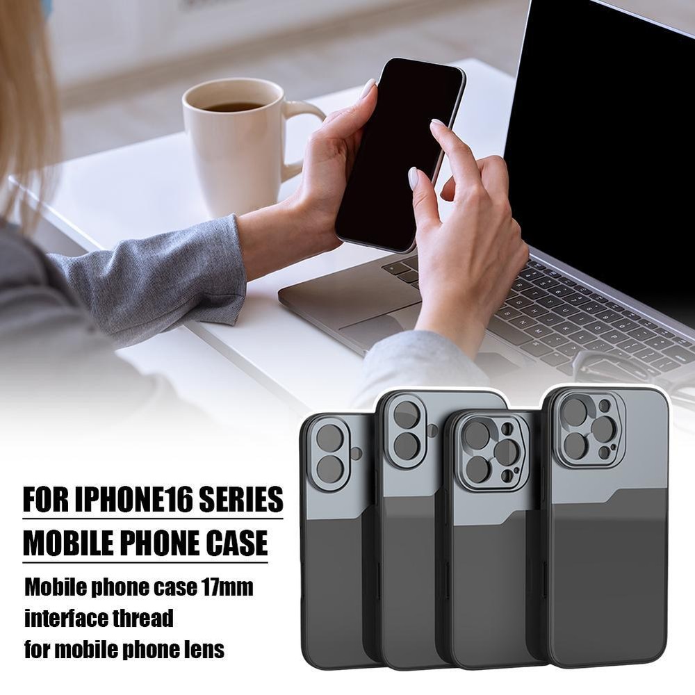 17MM Mobile Phone Lens Case for IPhone 16 Series Protective Telephoto Anamorphi÷