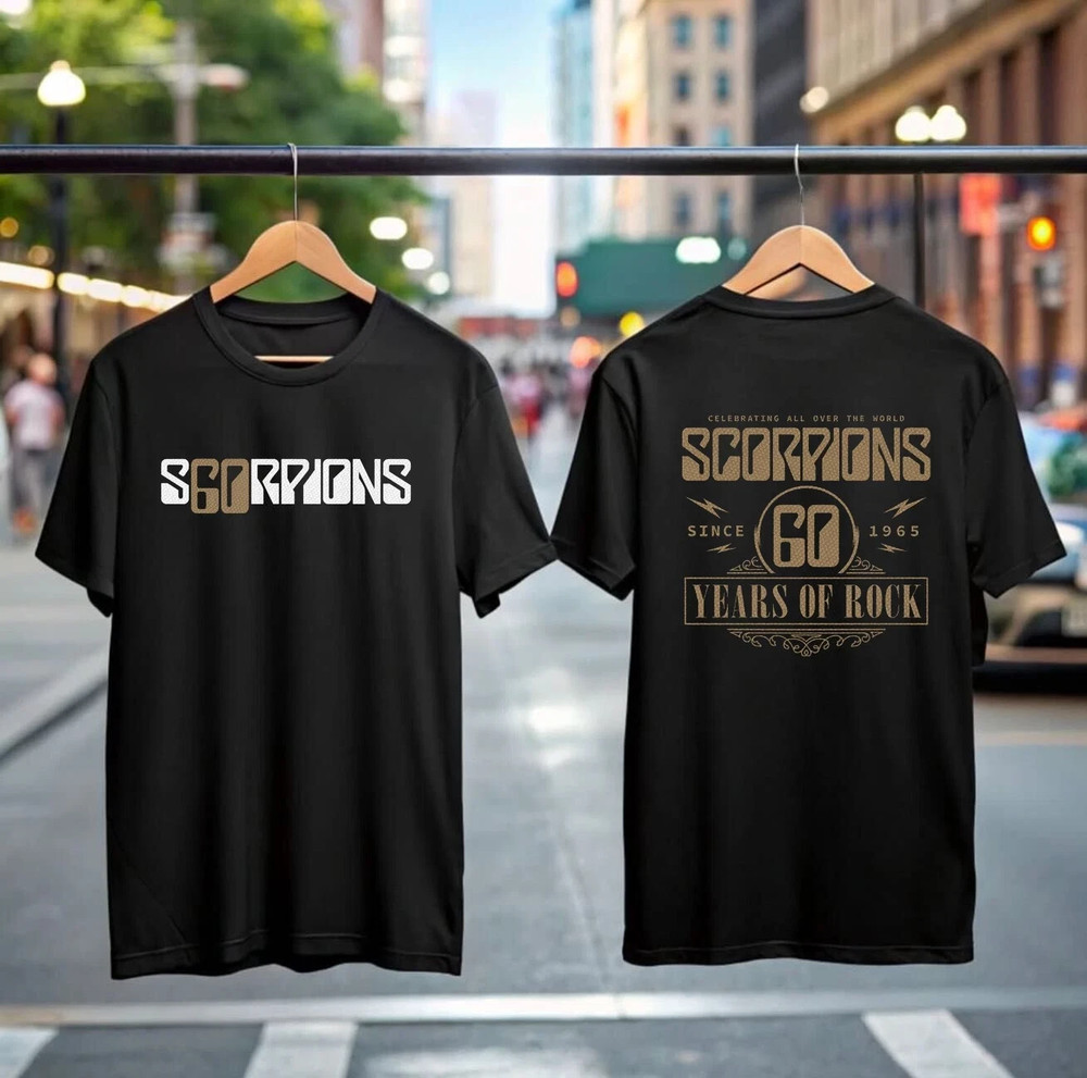 Scorpions 1965-2025 60th Anniversary Tour 2025 T-Shirt, Legend Hard Rock Shirt