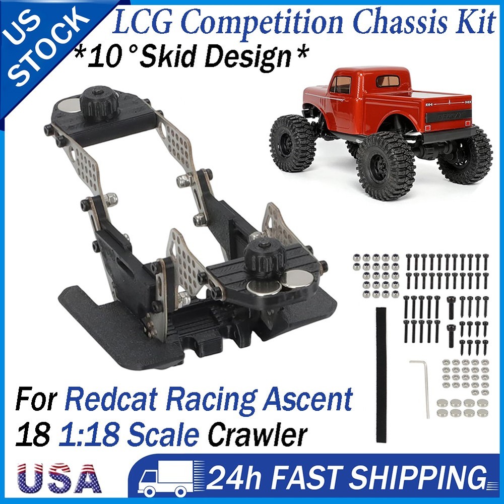 For Redcat Ascent 1 / 18 LCG Competition Chassis Kit Low CG Rock Crawler Upgrade