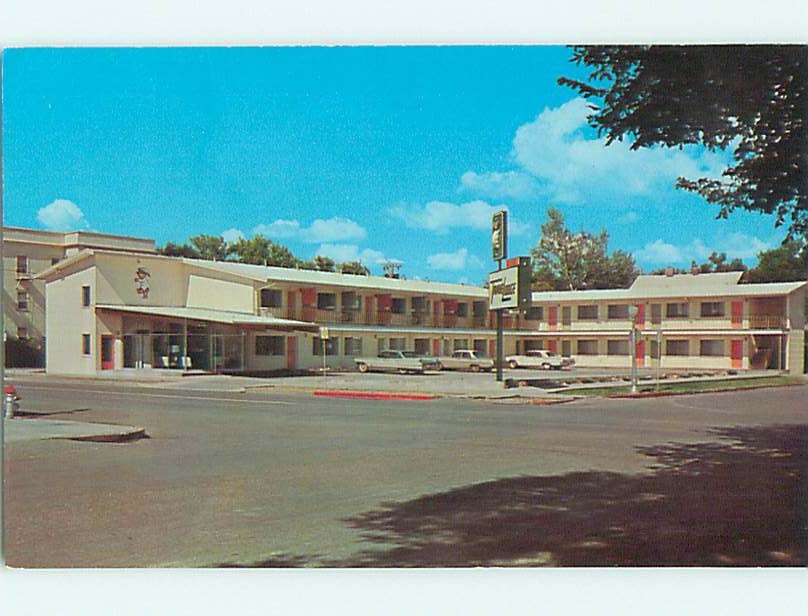 Unused Pre-1980 OLD CARS & TRAVELODGE MOTEL Billings Montana MT 60k cards u7307@
