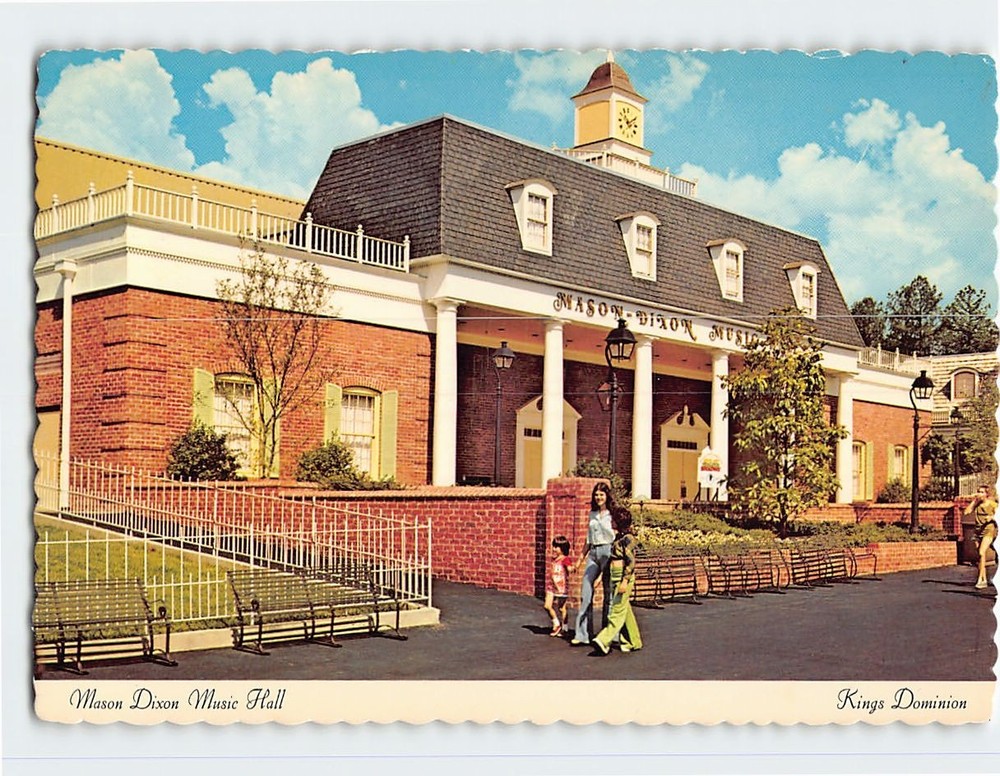 Postcard Mason Dixon Music Hall Kings Dominion Virginia USA