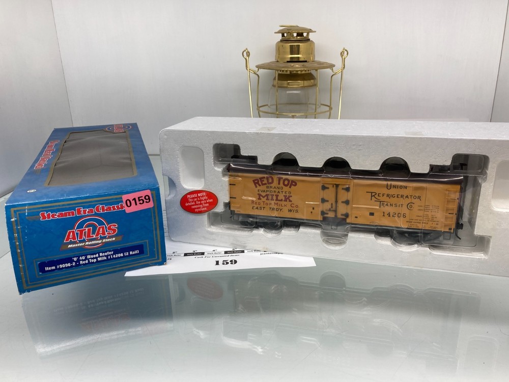 159 Atlas 40' Wood Reefer Union Refrigerator Transit Co. Red Top O Scale 2 Rail