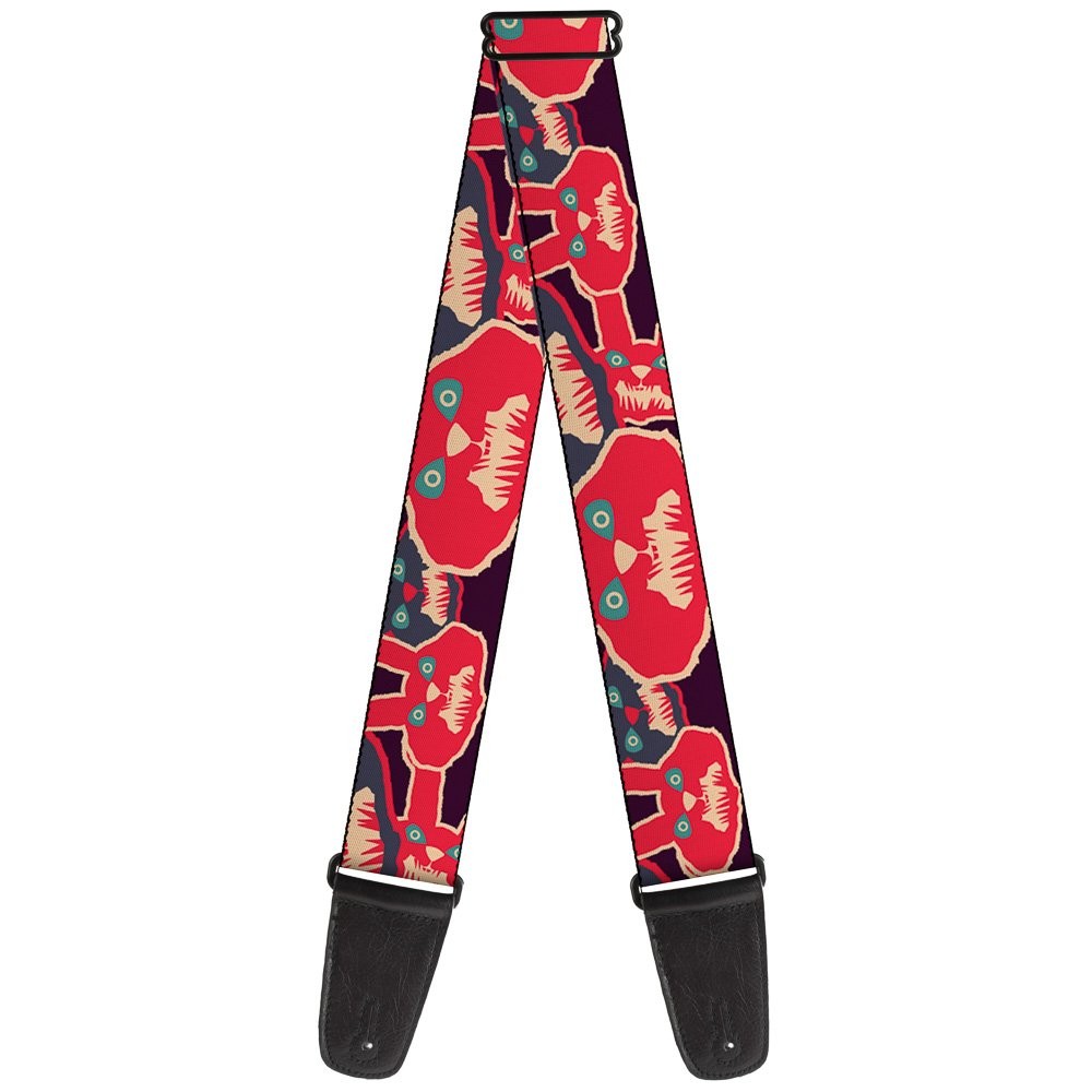 Guitar Strap - Angry Bunnies Close-Up Purple/Red/Blue ACC NEWAnother great item from Rarewaves USA | Free delivery!