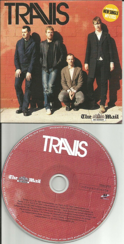 Fran Healy TRAVIS Rare HITS & LIVE TRX 12TRX Europe NEWSPAPER PROMO CD USA seler