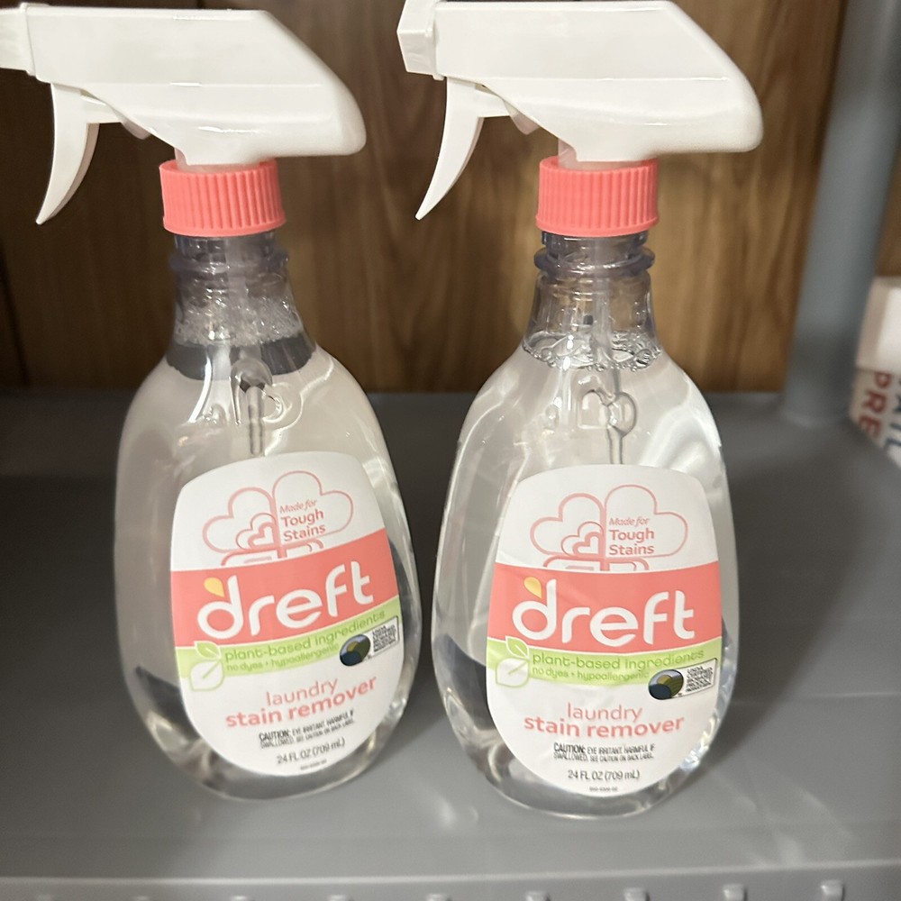 2-Dreft Laundry Baby Infant Fabric Stain Remover Plant Based Dye-Free - 24 Ounce