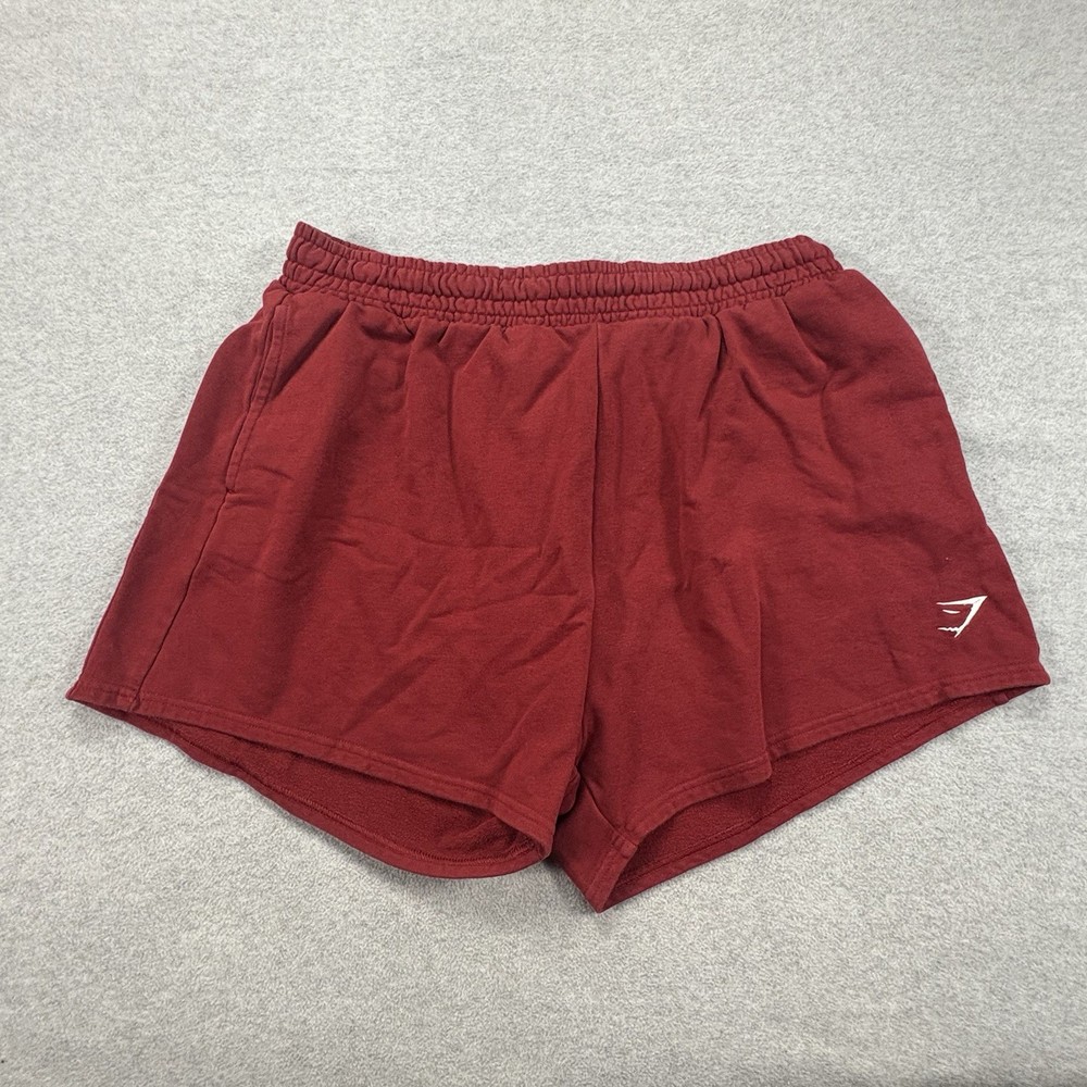 Gymshark Sweat Shorts Women’s XXL Red Drawstring Athletic Lounge Gym Running