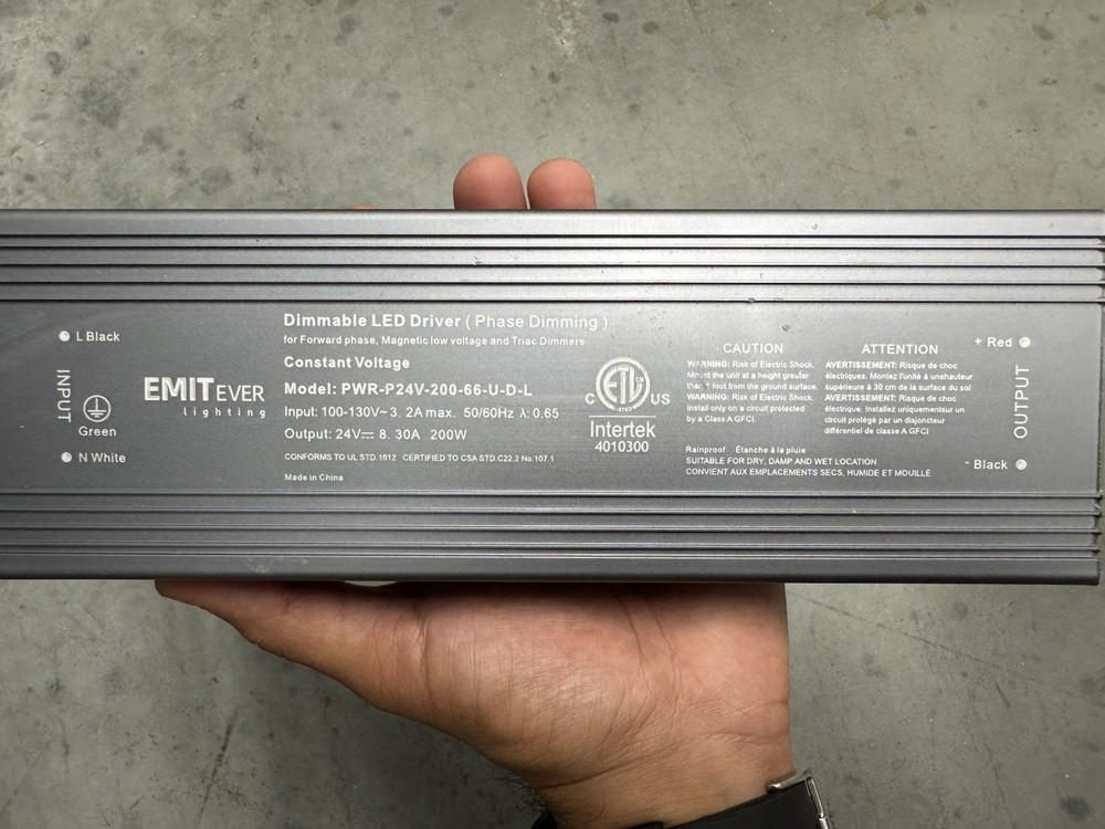 200W Triac Dimmable LED Driver,Power Supply,AC 120V to DC 24V Transformer