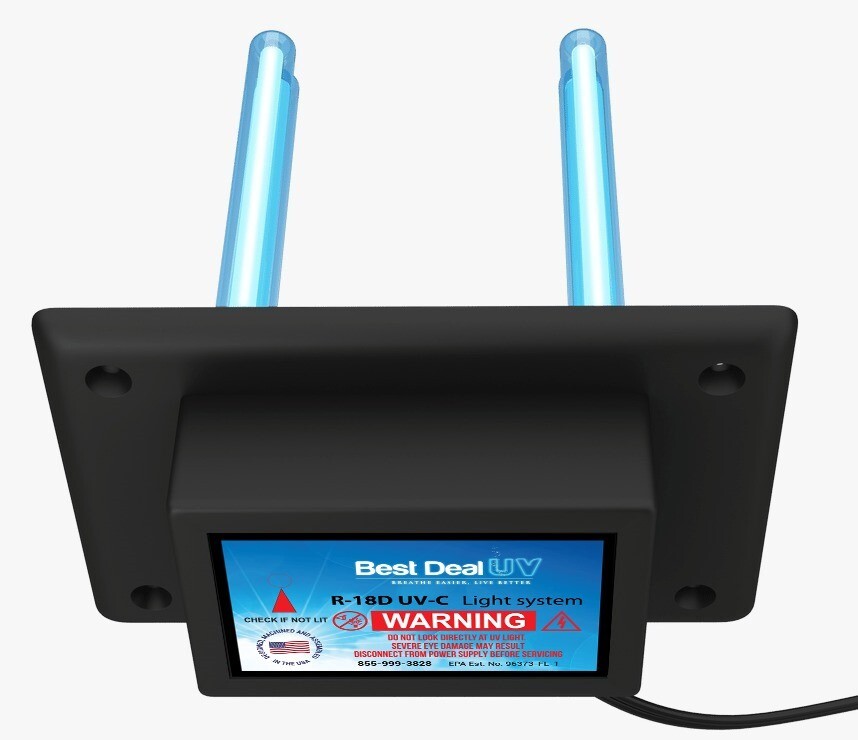 Best UV R-18D HVAC Air Purifier UVC Lamp for AC Ducts-image