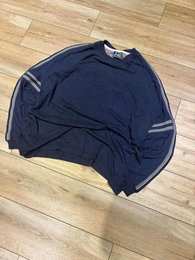 Y2K Extreme Gear Surf Style Long Sleeve Shirt With Stripes Size: 2XL