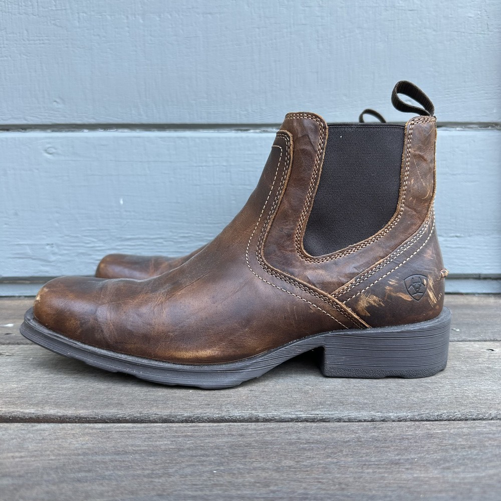 Ariat Midtown Rambler Square Toe Mens Chelsea Work Boots