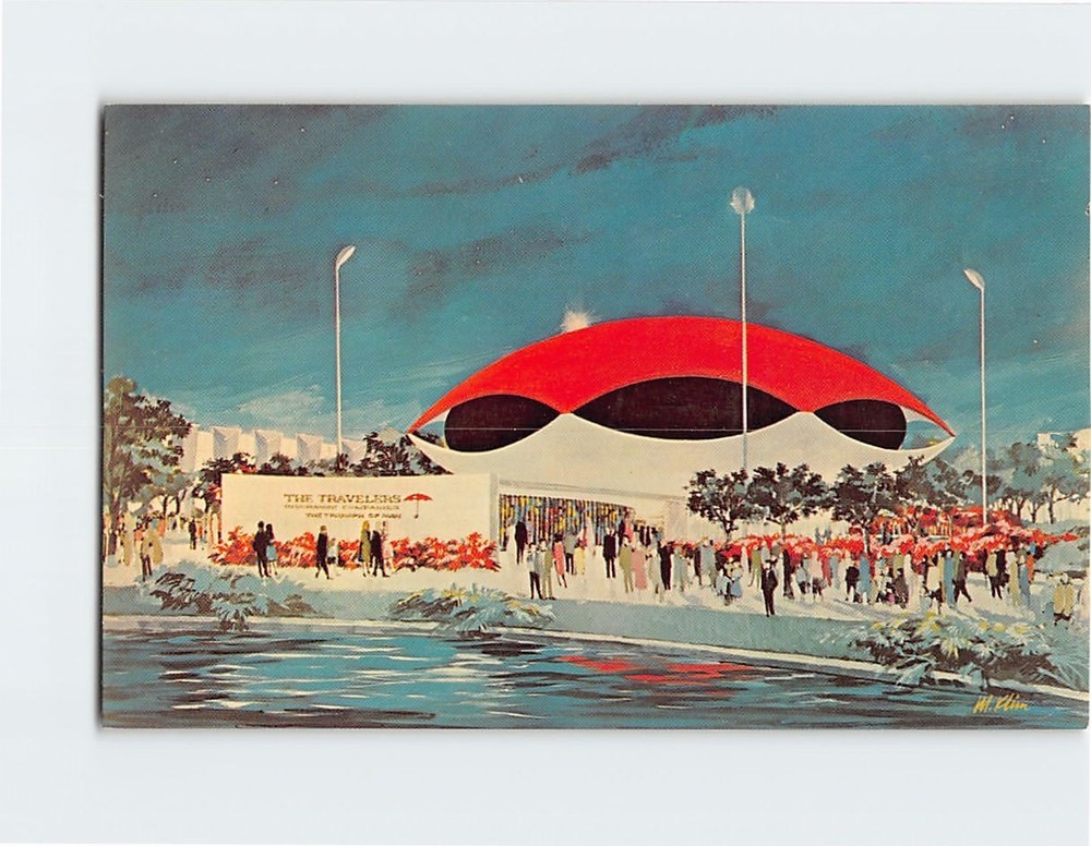 Postcard Pavilion The Travelers Insurance Companies New York World's Fair