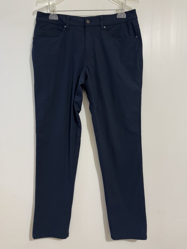 Lululemon ABC Pant Slim Fit Warpstreme 5-Pocket Navy Blue Men’s Size 33