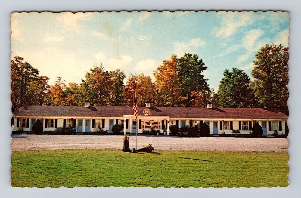 Munising MI-Michigan, Alger Falls Motel, Advertising, Antique Vintage Postcard