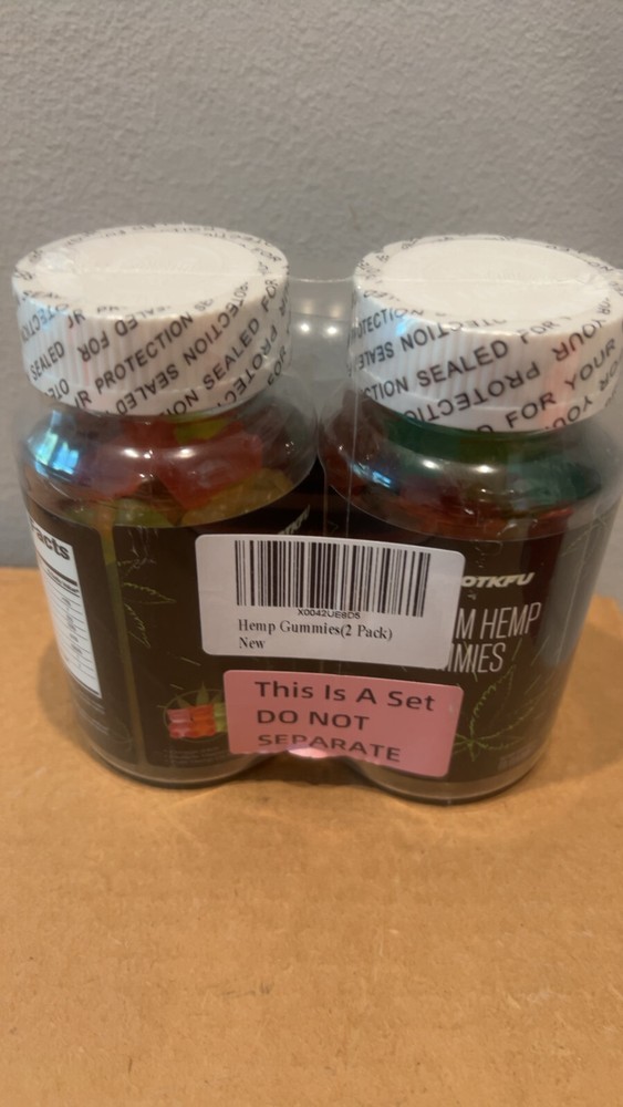 SUPPLEMENTS HEMP GUMMIE VITAMINS ..TWO Bottles 60ct each Bottle ....LOWEST PRICE