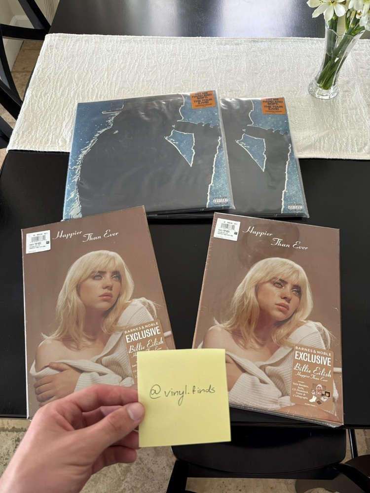 Billie Eilish Happier Than Ever Deluxe CD Barnes and Noble Box Set