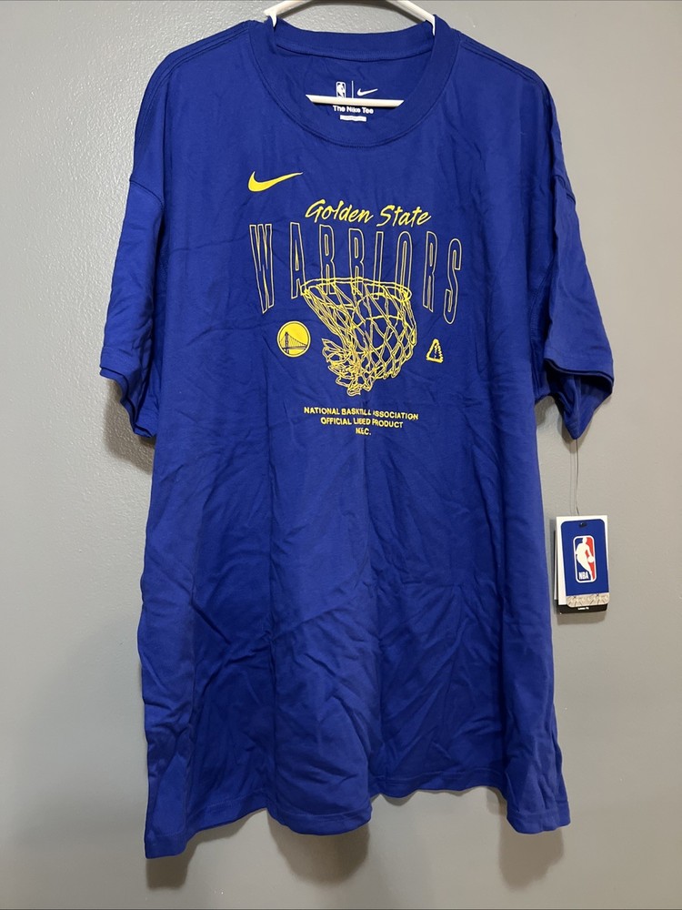 NIKEGOLDEN STATE WARRIORS COURTSIDE MAX90 NBA T-SHIRT Size XXL