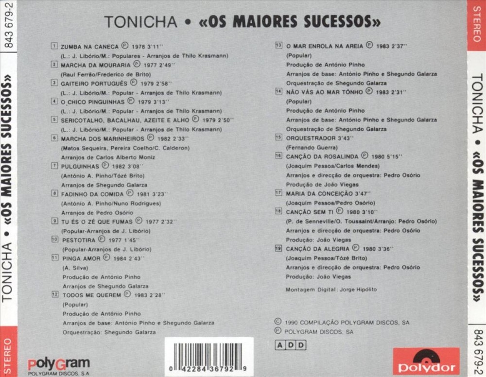 Tonicha Maiores Sucessos New Cd