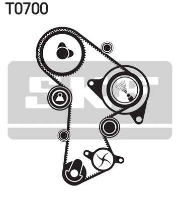 VKMC 01148-2 SKF Water Pump + Timing Belt Kit for Audi, Seat, Skoda, VW