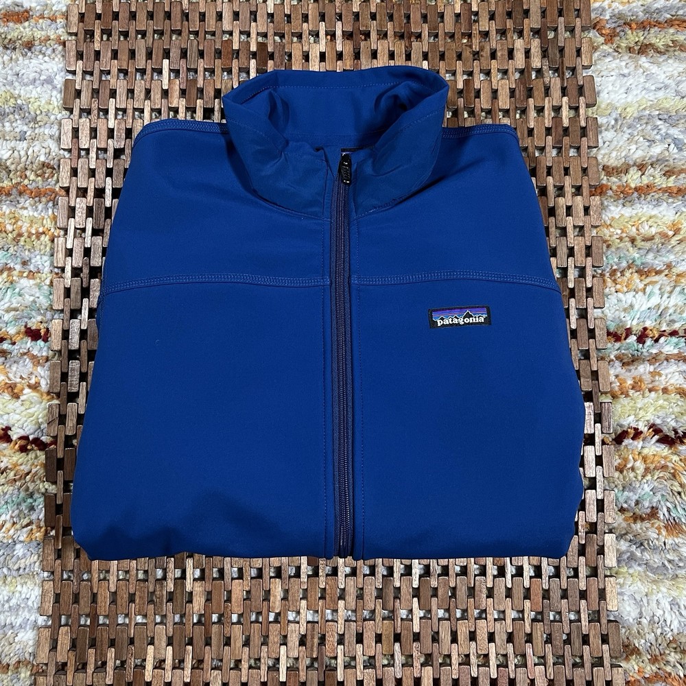 Patagonia Mens Royal Blue Soft Shell Jacket Full Zip Size Medium M