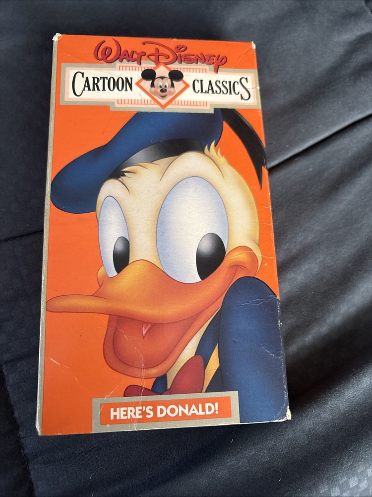 Walt Disney Cartoon Classics Vol. 2 Here's Donald Duck! VHS Children's Cartoon