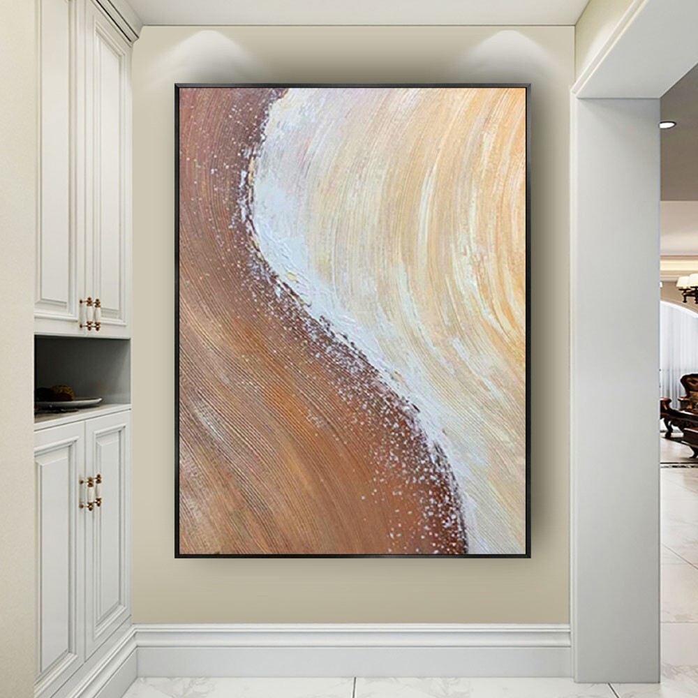 Nordic Home Decoration Wall Art Handmade Oil Painting Abstract Thick Texture