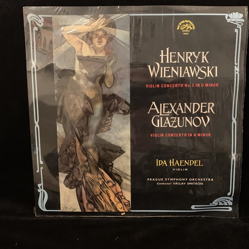 IDA HAENDEL violin - WIENIAWSKI & GLAZUNOV Concertos - SUPRAPHON ST LP SHRINK