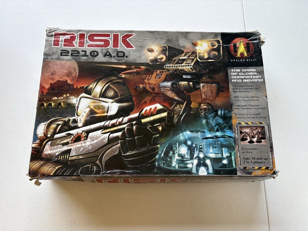 Avalon Hill Risk 2210 A.D. Global Domination Board Game Hasbro 2001