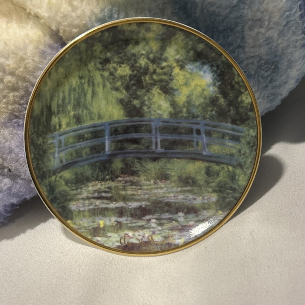 GOEBEL Artis Orbis Mini Plate CLAUDE MONET Le Bassin Aux Nympheas EXCELLENT!!